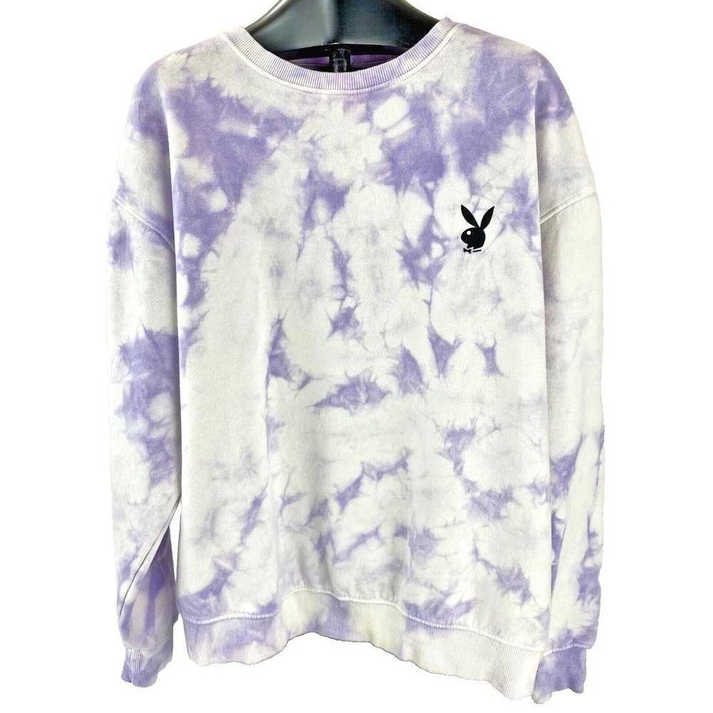 Playboy Misguided Sweatshirt Womens M Long Sleeves Cotton Blend Sweater Pullover